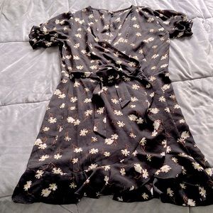 Black floral dress